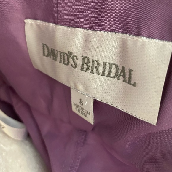 David’s Bridal Wisteria Chiffon Bridesmaid Dress - Picture 2 of 3